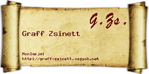 Graff Zsinett névjegykártya